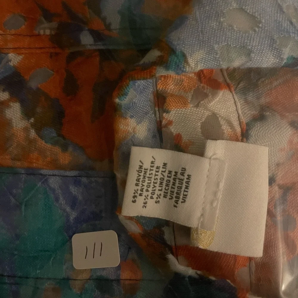 Ruby Rd Sheer Lace Floral Blouse size 18 Boho Hippie Vintage Y2K Artistic - Picture 13 of 13